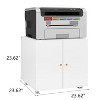 Printer Stand with Storage, Copier Printer Cabinet with 2 Doors Mobile Steel File Cabinet Rolling Storage Cabinet on Wheels for Home Office - 4 of 4