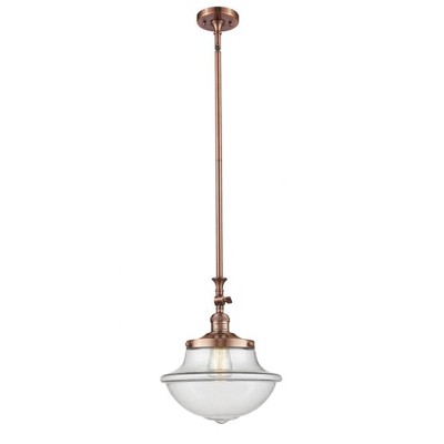 Oxford - 1 Light Mini Pendant In Traditional Style-15 Inches Tall and 11.75 Inches Wide