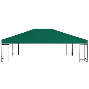 vidaXL Gazebo Top Cover Green Polyester with PVC coating 13.1 x 9.8 ft - 1 of 4