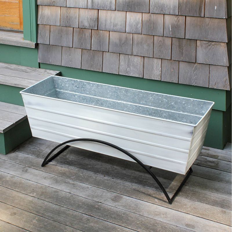 ACHLA Designs With Odette Stand Rectangular Steel Planter Boxes , 4 of 6