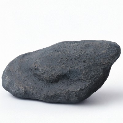 Gardenised Decorative Outdoor Weather-Resistant Artistic Artificial Faux Stone Rock, Garden Patio Granite Grey Fiberglass Stone