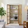 71.2'' Tall Display Cabinet With Adjustable Shelves And Glass Doors, Rustic White China Hutch For Living Room Or Kitchen-Maison Boucle - 3 of 4