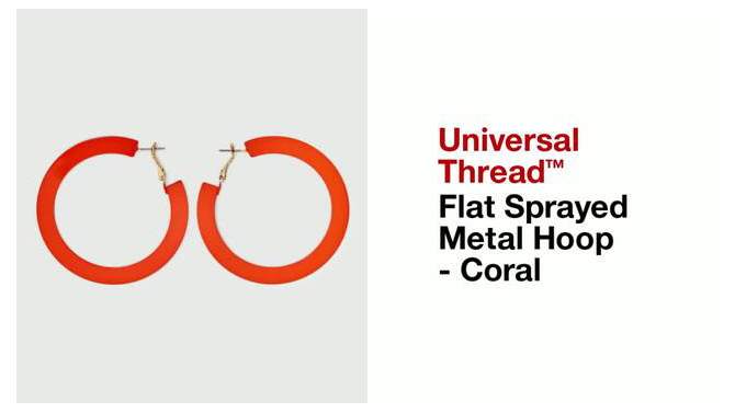 Flat Sprayed Metal Hoop - Universal Thread&#8482; Coral, 2 of 10, play video