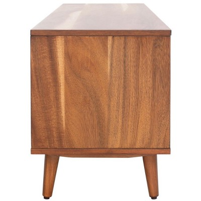 Cricket Retro Chic Open Shelf Mahogany Media Stand - Natural Acacia
