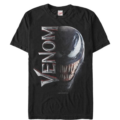 Men's Marvel Venom Film Split Portrait T-shirt : Target