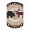 Earth Rugs Bear/Moose Round Trivet – Rustic Cabin Kitchen Hot Pad 10"x10" - 3 of 3