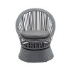 KTMBDW Patio Swivel Chair with Rattan and Comfy Cushions, Modern Round Wicker Chair with Iron Frame for Living Room, Patio - 3 of 4