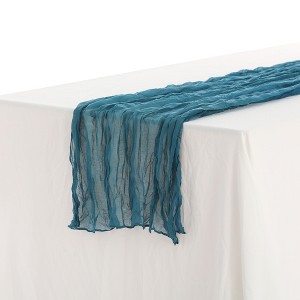 Unique Bargains Thanksgiving Wedding Party Decorations Cheesecloth Table Runner 6 Pcs - 1 of 4