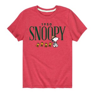 Boys' - Peanuts - Snoopy 1950 Camping Short Sleeve Graphic T-Shirt - 1 of 4