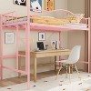 Twin Loft Bed w/ Ladder & Guardrail - Heavy Duty Metal Frame, 400LB Capacity, Space-Saving, No Box Spring, Easy Assembly - 4 of 4