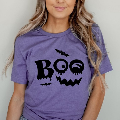 Simply Sage Market Women's Boo Face Short Sleeve Graphic Tee - image 1 of 4