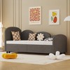 NicBex Twin Size Daybed with Trundle,Sofa Bed Frame with Flower Shape Backrest for Bedroom,Living Room,Apartment - 2 of 4