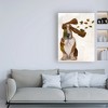 Trademark Fine Art -Fab Funky 'Basset Hound Windswept and Interesting' Canvas Art - 3 of 3