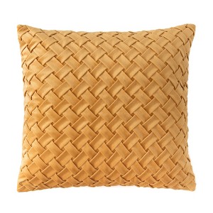 Chanasya Lattice Textured Velvet Throw Pillow Cover - 2-Piece Set - 1 of 1