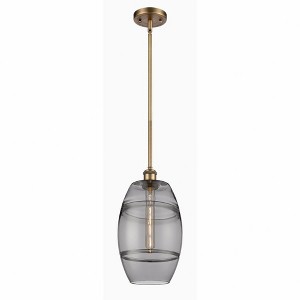 Vaz - 1 Light Stem Hung Mini Pendant In Industrial Style-9.88 Inches Tall and 8 Inches Wide - 1 of 1