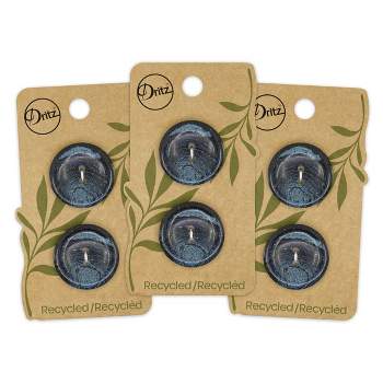 Dritz Recycled Cotton Round Stitch Button, 25mm, Natural, 3 Pack (6 Count)