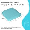 Aoodor Outdoor Dining Chair Cushions Set of 4, Waterproof Patio Furniture Seat Cushions, Outdoor Chair Pads with Ties - 3 of 4