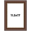 PosterPalooza | Traditional Brown Picture Frame - UV Acrylic, Foam Board Backing, Hanging Hardware - 2 of 4