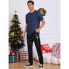 INSPIRE CHIC Men's Metallic Short Sleeved Club Rave Party Sequins Sparkly T-Shirt - 4 of 4