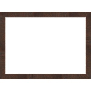 Amanti Art Wildwood Brown Narrow Framed Magnetic Dry Erase Board - 1 of 4