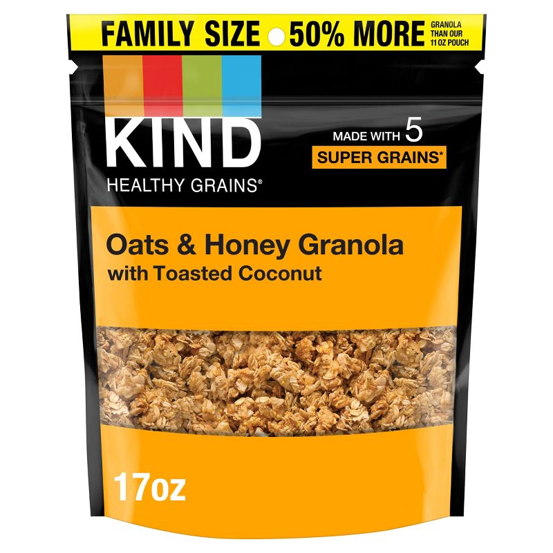 KIND Oats & Honey Clusters Granola - 17oz, 1 of 12