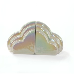 2pc Ceramic Bookends Pearlescent - Bullseye's Playground™ - 1 of 3