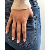 SHINE by Sterling Forever Sterling Silver Polished Cross Ring Silver Size 9 - 2 of 3