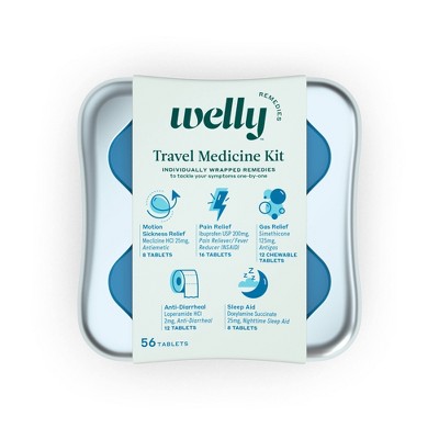 Welly Travel Medicine Kit - 56ct