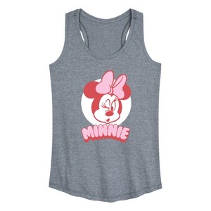 Women's - Disney - Minnie Pink Graphic Racerback Tank - 1 of 4