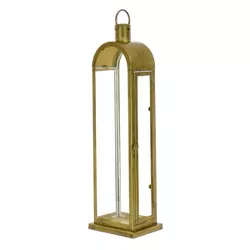 HGTV Home Collection Arched Candle Lantern, Christmas Themed Home Decor, Large, Antique Bronze, 28 in