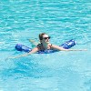 Jasonwell Inflatable Swim Pool Noodles, 2 Pack Large Fabric-Covered Noodles, Premium Buoyancy for Floating, Purple & Blue, Pool Accessories - 3 of 4