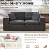 QingMoon Loveseat Sofa, 78” Chenille Cloud Sofa, Modern Boneless Couch, Deep Seat Design with Cushions for Living Room, Apartment - 3 of 4