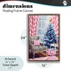 Stupell Industries Trendy Glam Christmas Floating Frame Canvas Art - 4 of 4