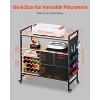 VEVOR Rolling Craft Cart and Storage Table, Compatible with Cricut Machines, Crafting Table Organization Workstation, Black - 4 of 4