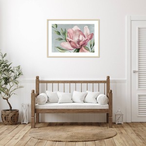 Amanti Art Blooming Pink Magnolia by Jacob Q Wood Framed Wall Art Print - 1 of 4