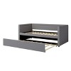 CAVINAS Twin Size Modern Style Upholstered Daybed Bed Frame with Trundle,Wooden Bed Frame for Bedroom,Guest Room - 4 of 4