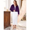 INSPIRE CHIC Women's Formal Evening Cocktail Bridal Wedding Elegant Faux Fur Jacket - 3 of 4