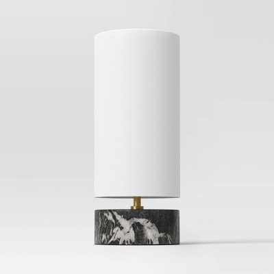 Faux Marble Mini Table Lamp Black - Threshold&#8482;