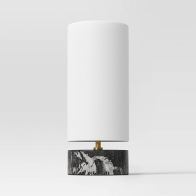 Faux Marble Mini Table Lamp Black - Threshold™