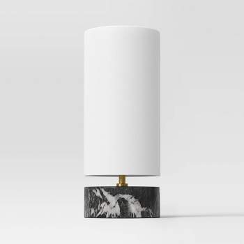 Faux Marble Mini Table Lamp Black - Threshold™