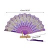 Unique Bargains Butterfly with Tassel Folding Fan 1 Pc - 2 of 4