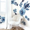 Clara Jean April Showers Flowers Peel and Stick Giant Wall Decal Blue - RoomMates: Vinyl Botanical Modern Decor, Self-Adhesive - 2 of 3