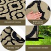 Outdoor Rug Waterproof Reversible Rug for Patio, Moroccan Plastic Straw Rug Portable Floor Mat for Camping Travel Picnic - 3 of 4