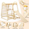 Toddler Indoor Gym Playset, 7-in-1 Wooden Jungle Gym with Monkey Bar, Tent, Rings, and Climbing Structure for Kids - 3 of 4