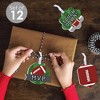 Big Dot of Happiness End Zone - Football - Assorted Hanging Baby Shower or Birthday Party Favor Tags - Gift Tag Toppers - Set of 12 - 2 of 4