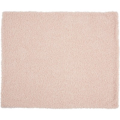 Nourison Curly Faux Fur Rose Throw Blanket - 50" x 60"