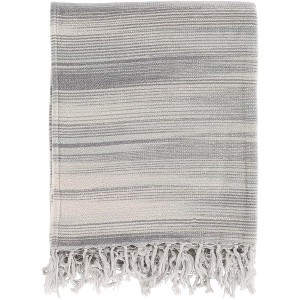 Mark & Day Tannheim 50"W x 60"L Modern Light Gray Throw Blankets - 1 of 3