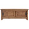 vidaXL TV Stand 35.4 in.x11.8 in.x13.8 in. Solid Wood Teak - 3 of 4