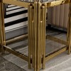 Dolonm Stainless Steel Round Glass End Table，Side Table - 4 of 4