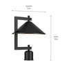 Kichler Lighting Ripley 1 - Light Post Light in  Black - 2 of 4